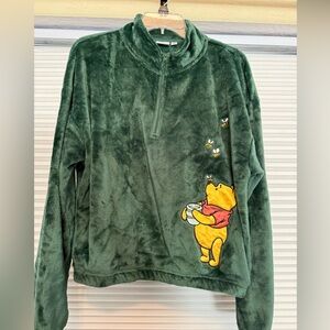 Disney Winnie the Pooh Forest Green Fleece Pullover